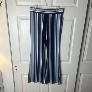 A. Byer Navy and White Striped Pants